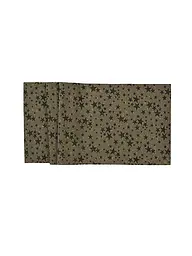 SANDER | Camino de mesa navideño 50x140cm STELLE D'ORO Taupe | Marrón