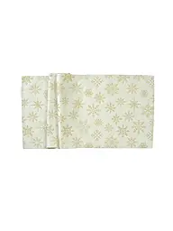 SANDER | Mitteldecke navideña 85x85cm CRISTALLO LUCE Ecru/Silver | Crema