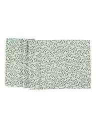 SANDER | Camino de mesa navideño MISTY 50x140cm Crudo / Verde | Verde oscuro