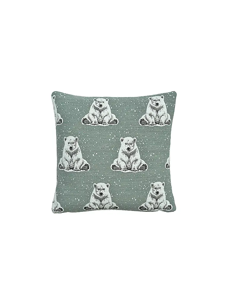 SANDER | Funda de cojín navideña 35x50cm BOREAS Blue Fox | Menta