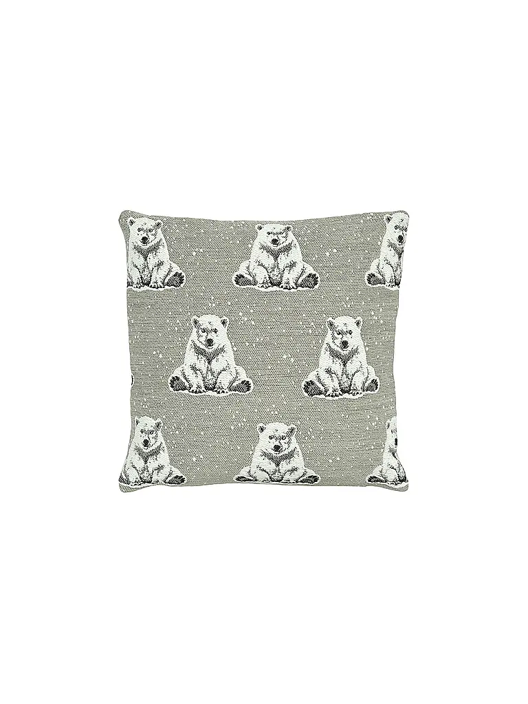 SANDER | Funda de cojín navideña 35x50cm BOREAS Rock | Gris