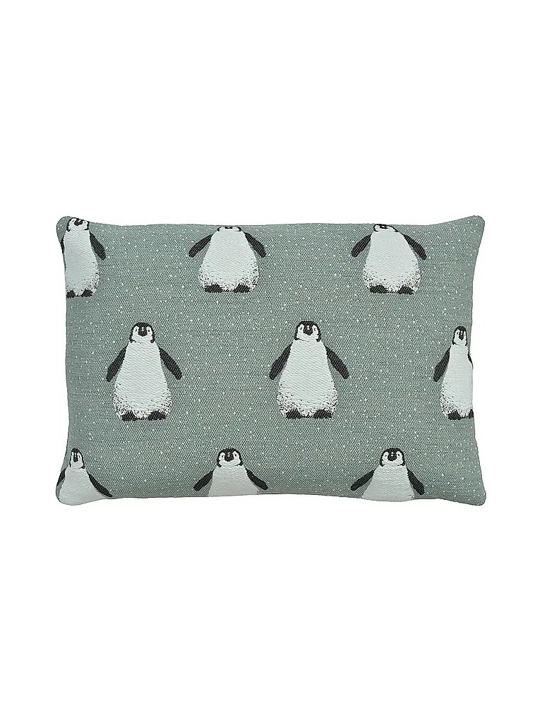 SANDER | Funda de cojín navideña 35x50cm PING & FRIENDS Blue Fox | Menta