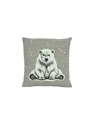 SANDER | Funda de cojín navideña 45x45cm ARKTOS Rock | Gris