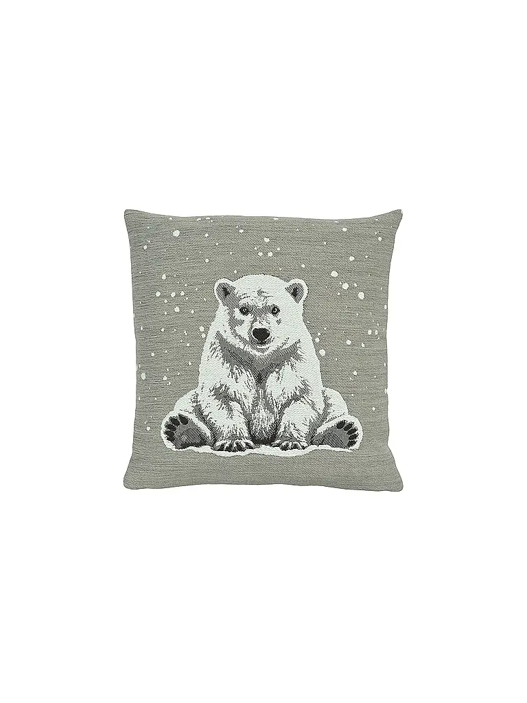 SANDER | Funda de cojín navideña 45x45cm ARKTOS Rock | Gris