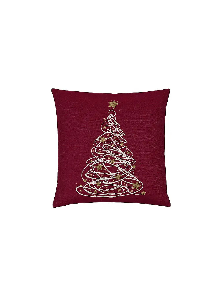 SANDER | Funda de cojín navideña 45x45cm GINO Red | Rojo oscuro