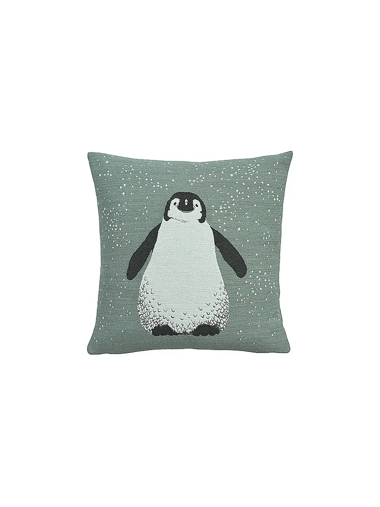 SANDER | Funda de cojín navideña 45x45cm PING Blue Fox | Menta