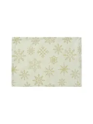 SANDER | Individual de Navidad 35x50cm CRISTALLO LUCE Ecru/Oro | Crema