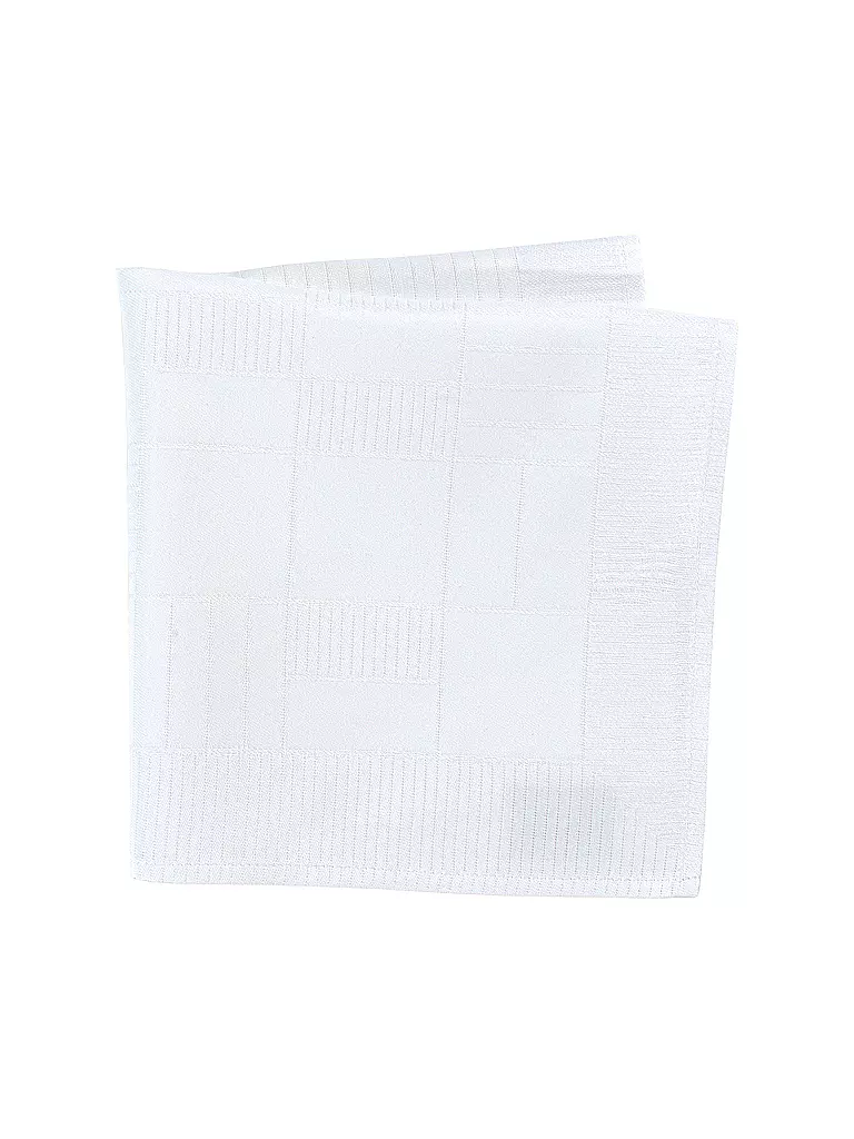 SANDER | Mantel de mesa Lexie Damasco 145x190cm Blanco | Blanco