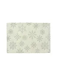 SANDER | Individual de Navidad 35x50cm CRISTALLO LUCE Ecru/Oro | Crema