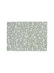 SANDER | Mantel individual navideño 35x50cm MISTY Crudo/Verde | Verde oscuro