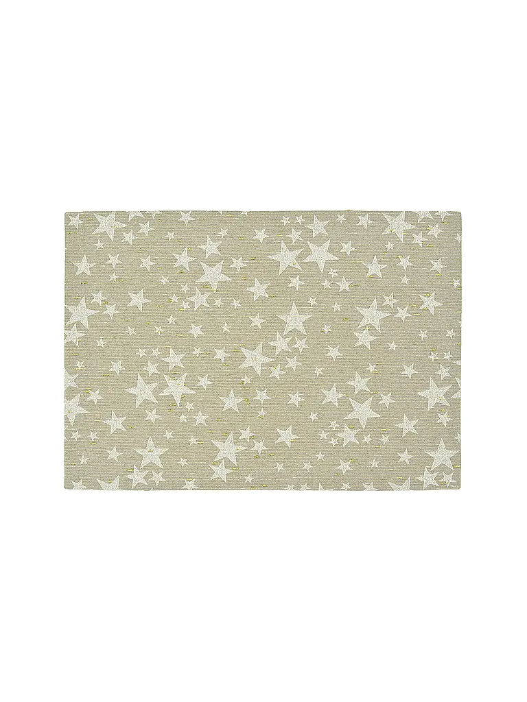 SANDER | Mantel individual navideño 35x50cm STELLE D'ORO | Marrón claro