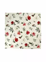 SANDER | Mitteldeck X-MAS FLOWERS 85x85cm Original | Crema