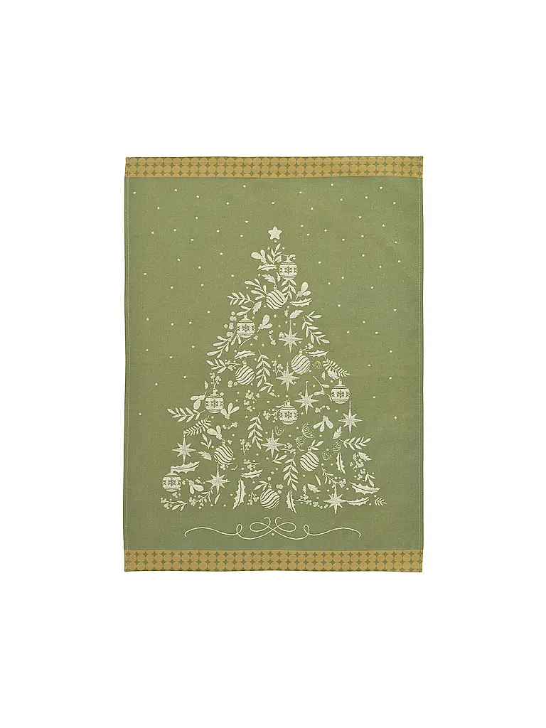 SANDER | Paño de cocina navideño 50x70cm CHEF TREE Olive | Verde claro