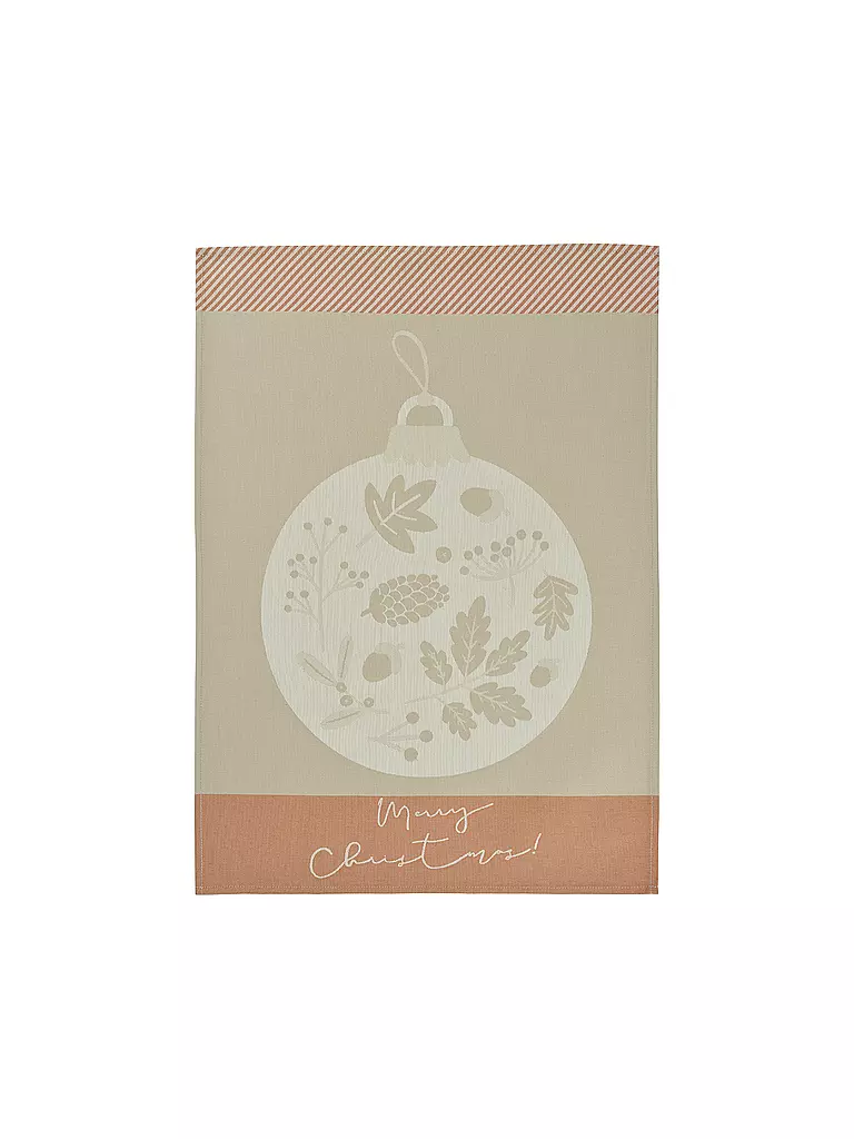 SANDER | Paño de cocina THE BALL 50x70cm Beige / Naranja | Beige