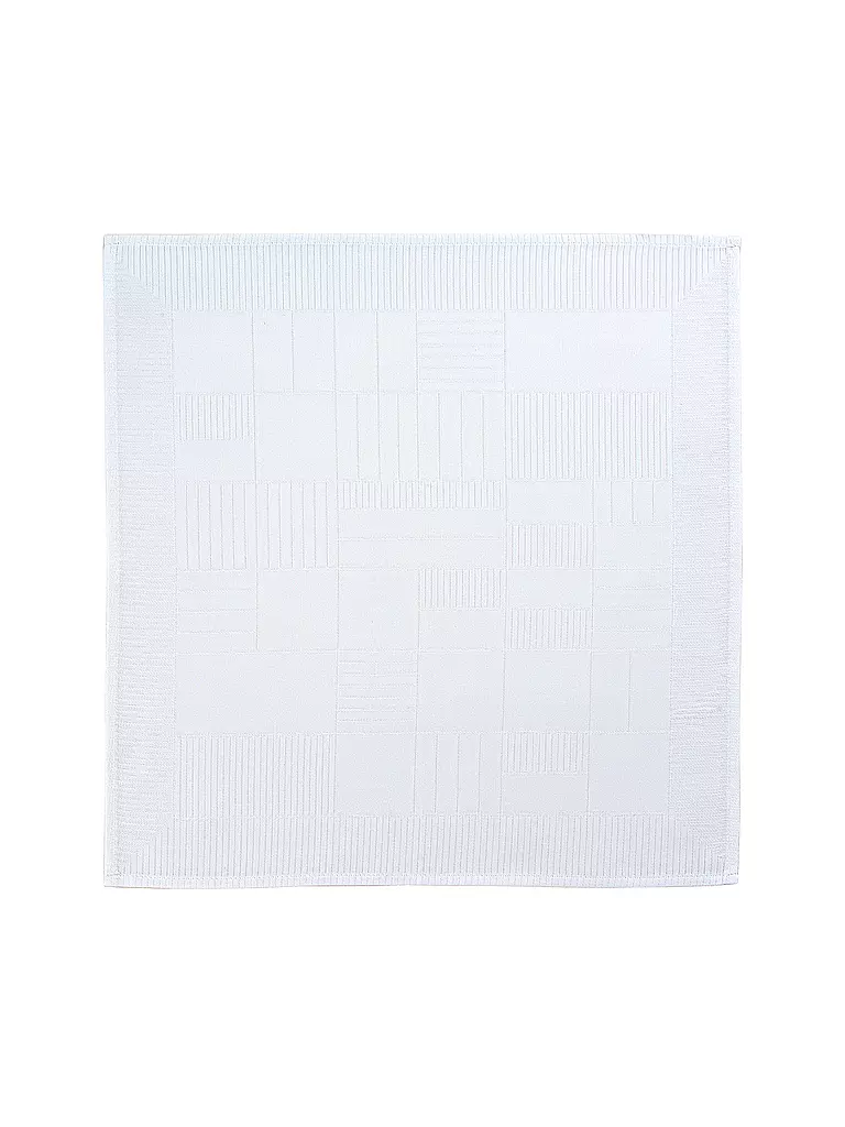 SANDER | Servilleta Lexie Damasco 45x45cm Blanco | Blanco