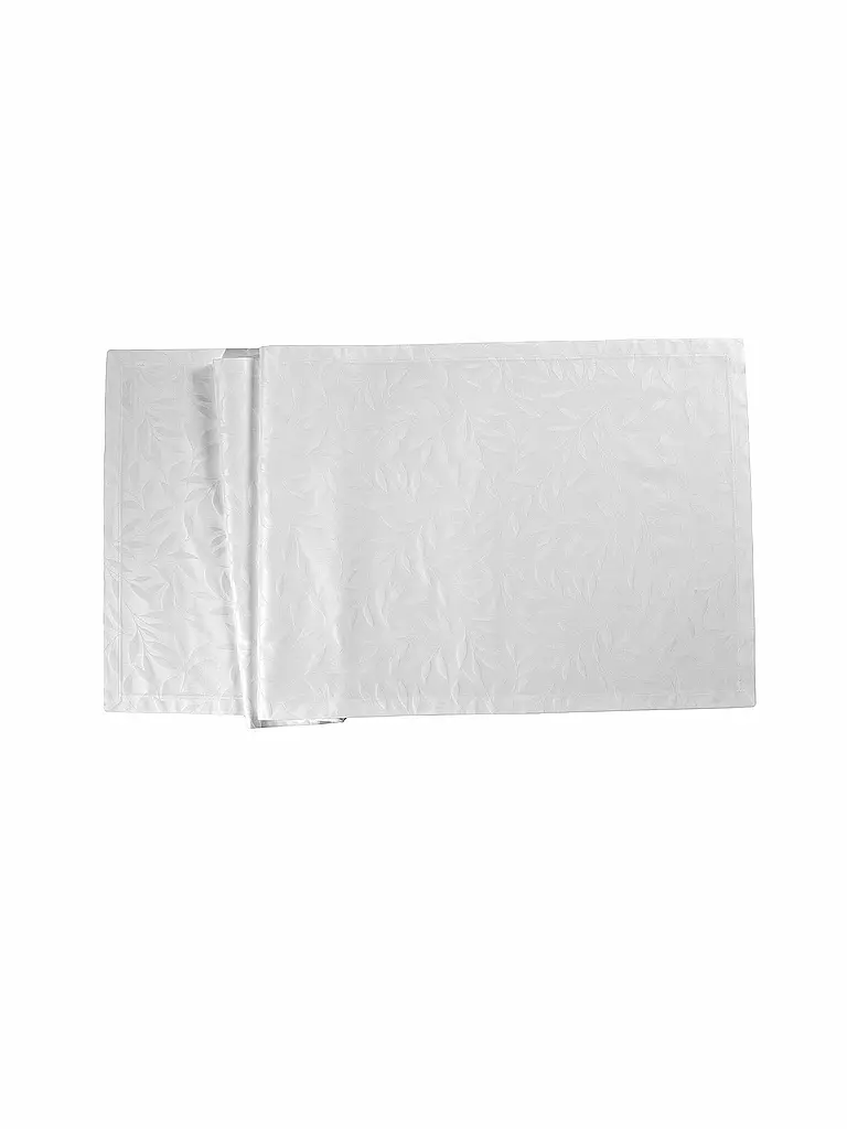 SANDER | Tischläufer COMO DAMAST 50x140cm Blanco | Blanco