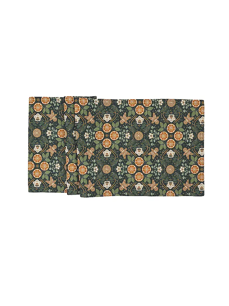 SANDER | Tischläufer navideño 50x140cm CHESTER Green | Verde oscuro