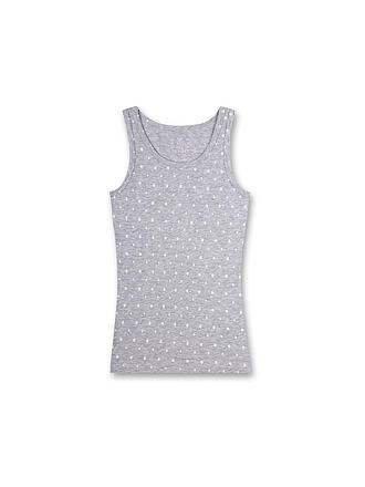 SANETTA | Top de niña - Camiseta interior gris claro jaspeado