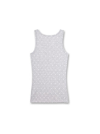 SANETTA | Top de niña - Camiseta interior gris claro jaspeado