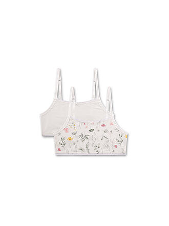 SANETTA | Bustier para niña, paquete de 2 whitepebb