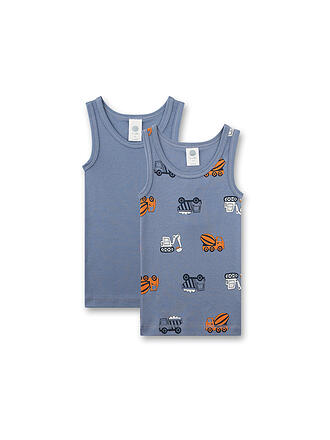 SANETTA | Camiseta interior de niño, paquete de 2, stone wash