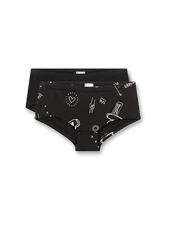 SANETTA | Slip de niña paquete de 2 super black