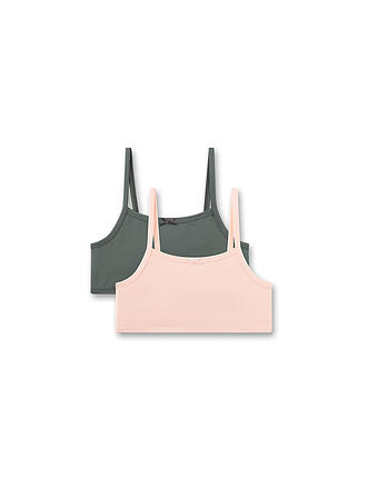 SANETTA | Bustier de niña, paquete de 2, chintz rosa