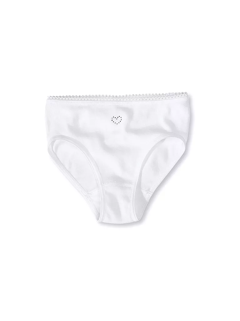 SANETTA | Braga para niña "Cotton Love" blanca | weiss