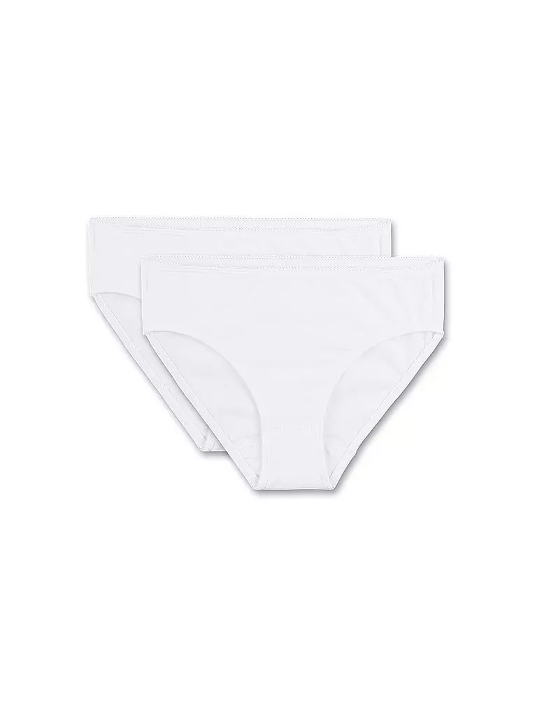 SANETTA | Bragas para niña, paquete de 2, blanco | weiss