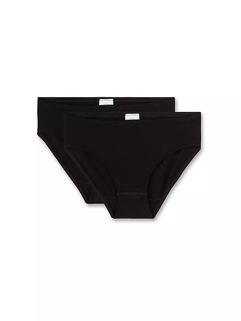SANETTA | Bragas para niña, paquete de 2, supernegro | schwarz