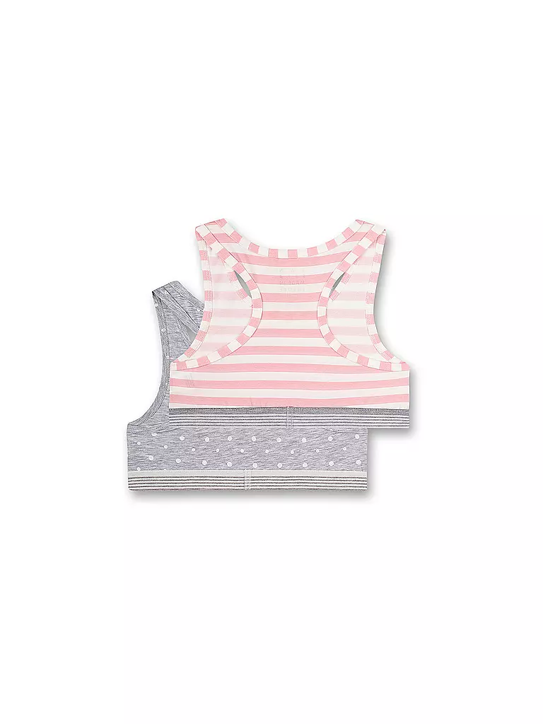 SANETTA | Bustier para niña, paquete de 2, gris claro | 