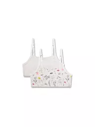 SANETTA | Bustier para niña, paquete de 2 whitepebb | Crema