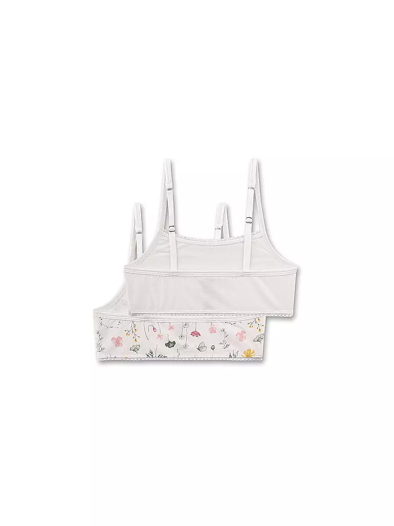 SANETTA | Bustier para niña, paquete de 2 whitepebb | 