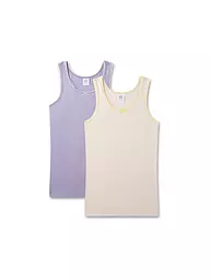 SANETTA | Camiseta interior para niña, paquete de 2, arena | Crema