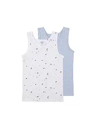 SANETTA | Camiseta interior para niña, paquete de 2, blanco | Blanco