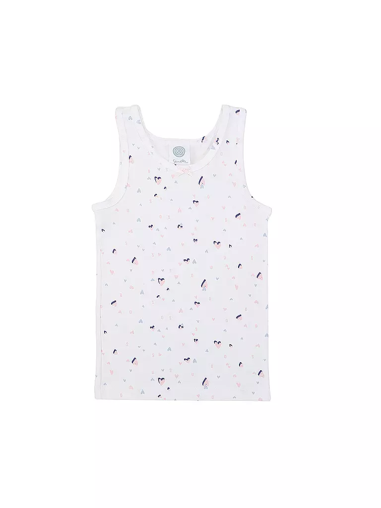 SANETTA | Camiseta interior para niña, paquete de 2, blanco | Blanco