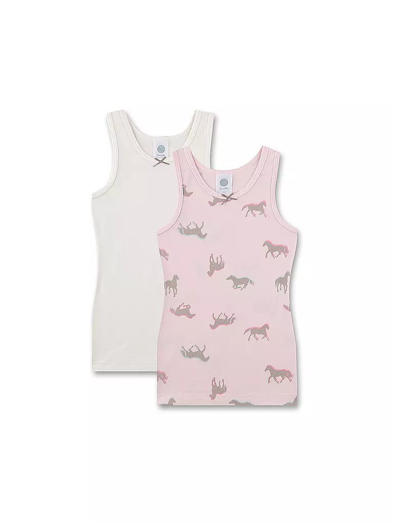 SANETTA | Camiseta interior para niña, paquete de 2, rosa | Rosa