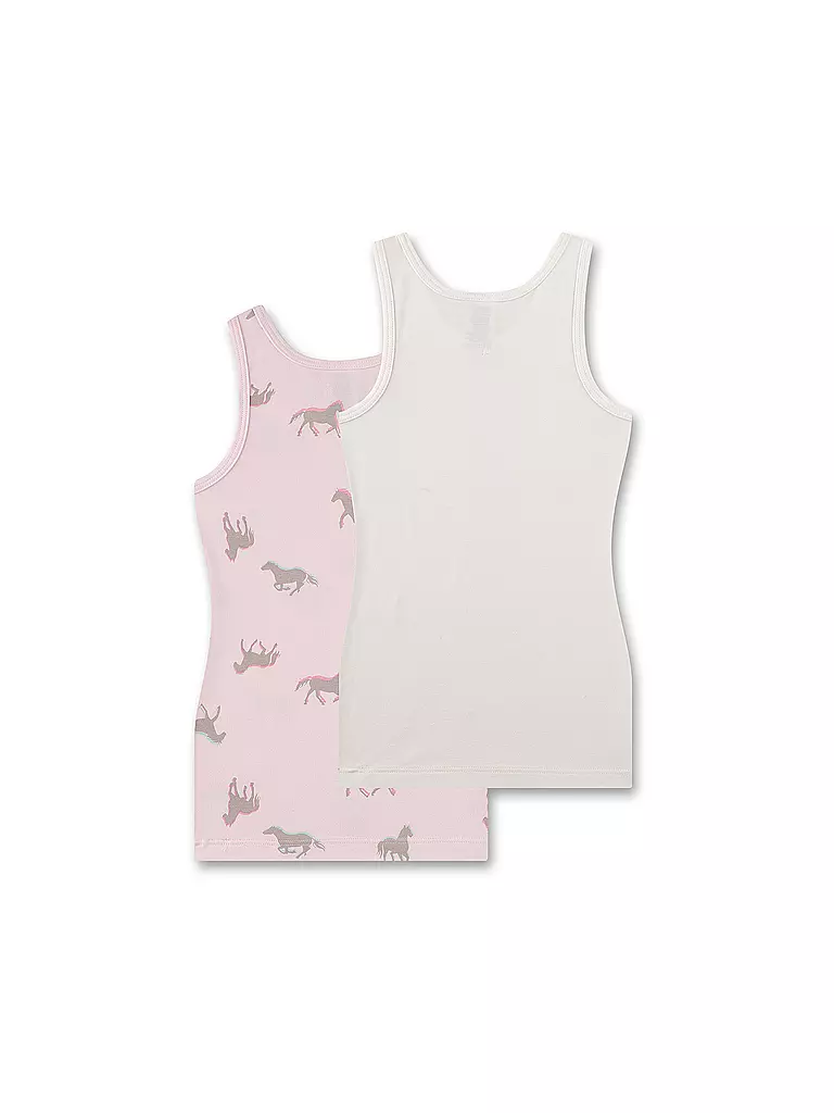 SANETTA | Camiseta interior para niña, paquete de 2, rosa | 
