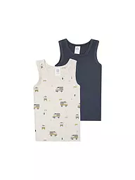 SANETTA | Jungen Unterhemd 2-er Pkg. nature mel | Beige