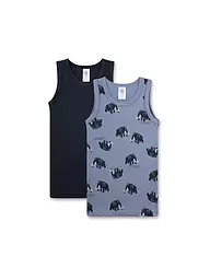 SANETTA | Pack de 2 camisetas de tirantes para niño con lavado a la piedra | Gris