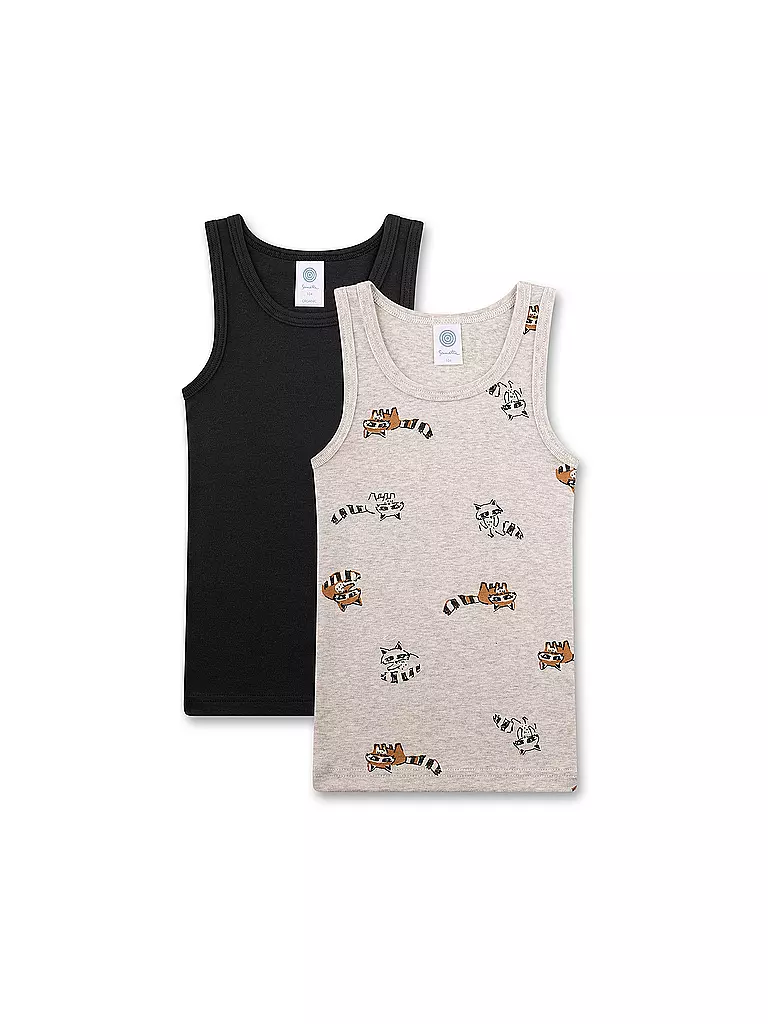 SANETTA | Pack de 2 camisetas de tirantes para niño nature mel | Gris