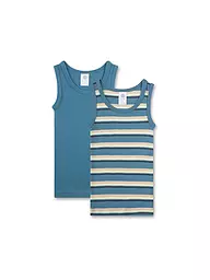 SANETTA | Pack de 2 camisetas interiores azules para niño | Azul