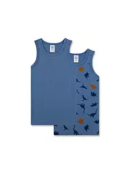SANETTA | Pack de 2 camisetas interiores para niño azul marino | Azul