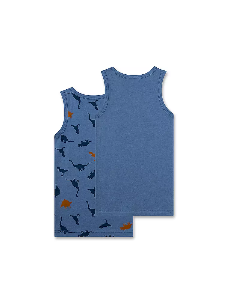SANETTA | Pack de 2 camisetas interiores para niño azul marino | 