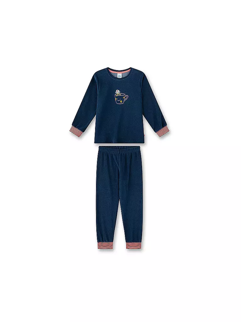SANETTA | Pijama de niña
Marca: SANETTA
Color: azul oscuro
Categorías: Moda, Niños, Niñas

Longitud de la manga: Manga larga
Escote: Cuello redondo
Material: Algodón, Mezcla
Estampado: Estampado
Corte (Prenda superior): Regular
Detalles: Inserto de contraste / | Azul oscuro