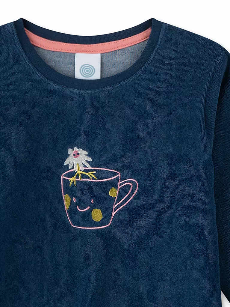 SANETTA | Pijama de niña
Marca: SANETTA
Color: azul oscuro
Categorías: Moda, Niños, Niñas

Longitud de la manga: Manga larga
Escote: Cuello redondo
Material: Algodón, Mezcla
Estampado: Estampado
Corte (Prenda superior): Regular
Detalles: Inserto de contraste / | 