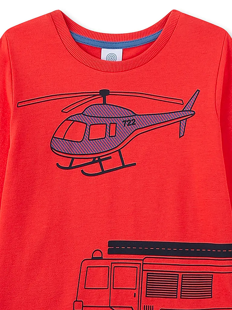 SANETTA | Pijama de niño de 2 piezas, camiseta de manga larga y pantalón | 