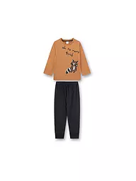 SANETTA | Pijama de niño | Marrón claro