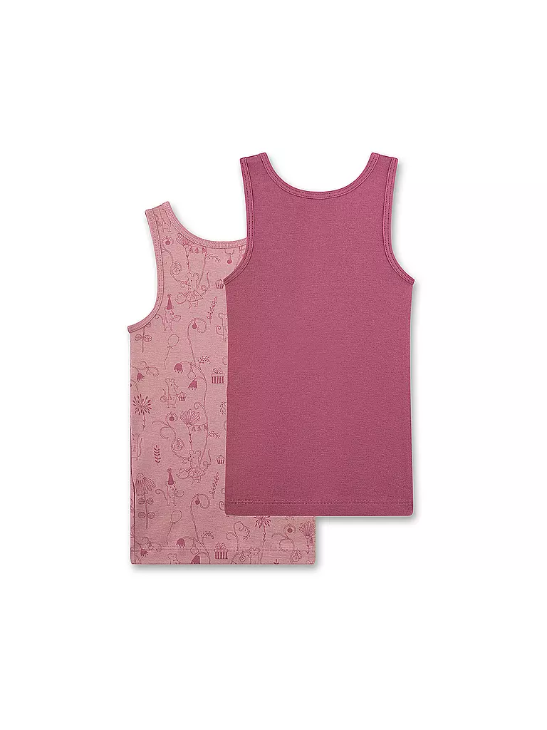 SANETTA | Top de niña, paquete de 2, rosa oscuro | 