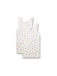 SANETTA | Top de niña - Camiseta interior, paquete de 2, white pebb | Crema